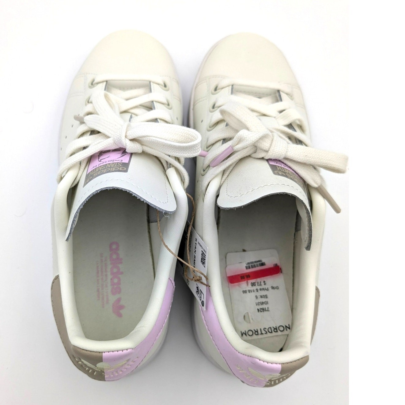 Adidas Stan Smith sneakers women’s casual shoes Off White size US6 EU37 1/3