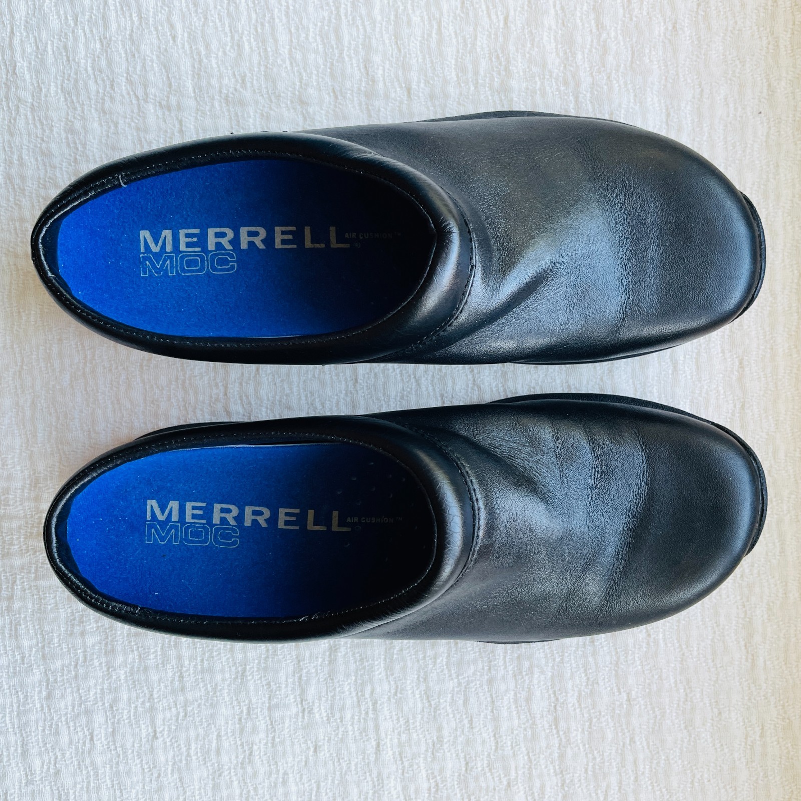 Merrell Women’s Jungle Primo Super Comfy Black Leather Mocs Size 7.5 – Pristine!