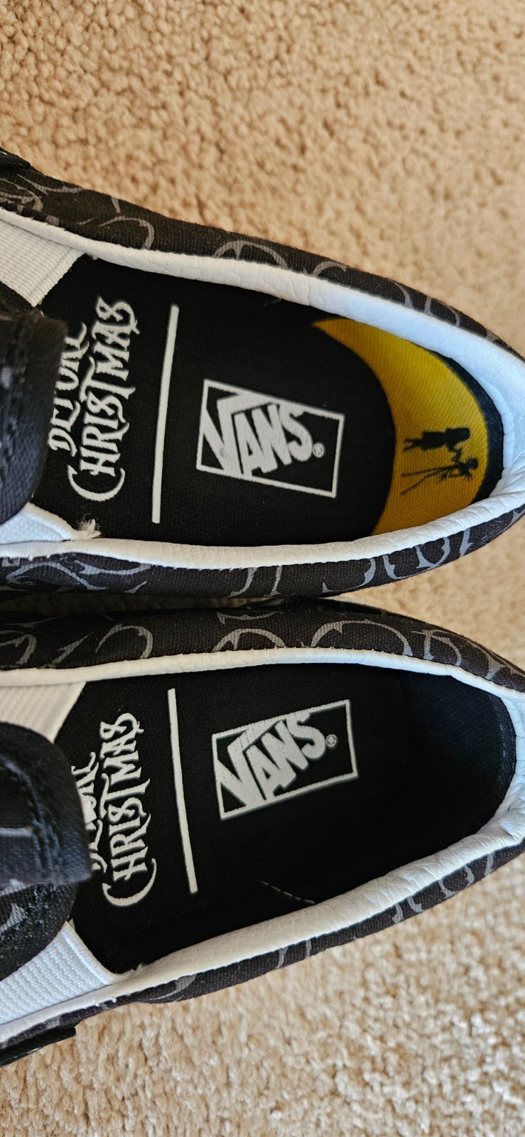 VANS Nightmare Before Christmas Women’s Size 7.5, Jack & Sally Slip-On Shoes