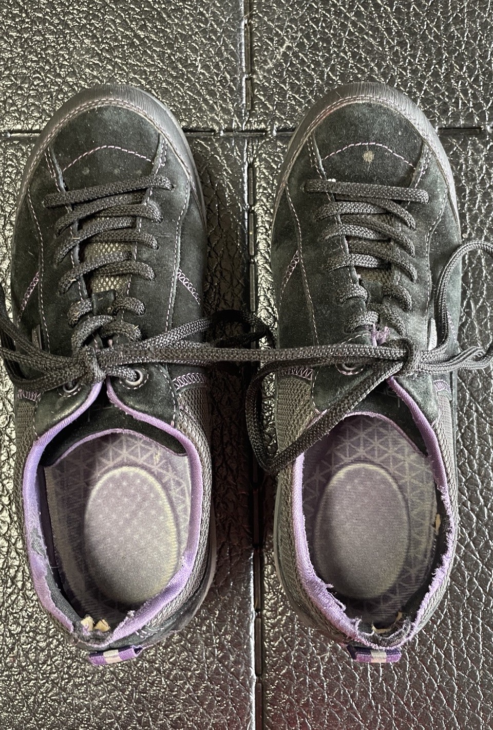 vibram shoes 37 Grey Purple Tie Tennis Shoes