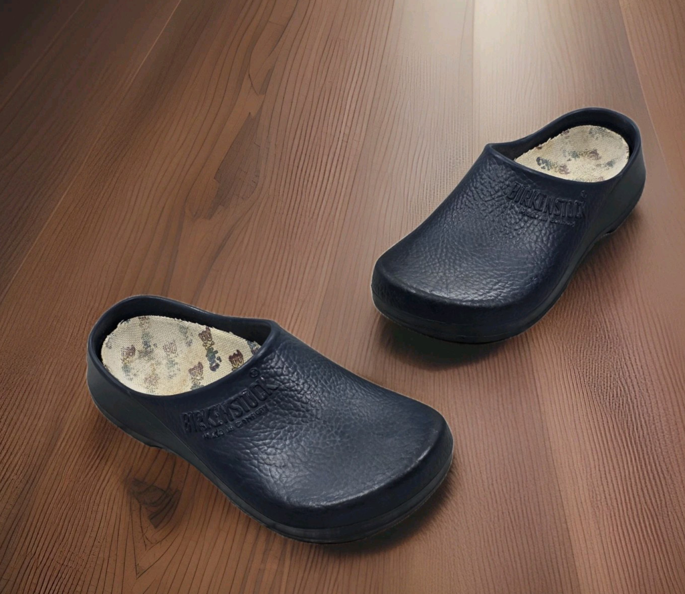 Birkenstock Clogs Womens 37 US 6-6.5 Blue Birkis Slip Resistant Shoes Germany
