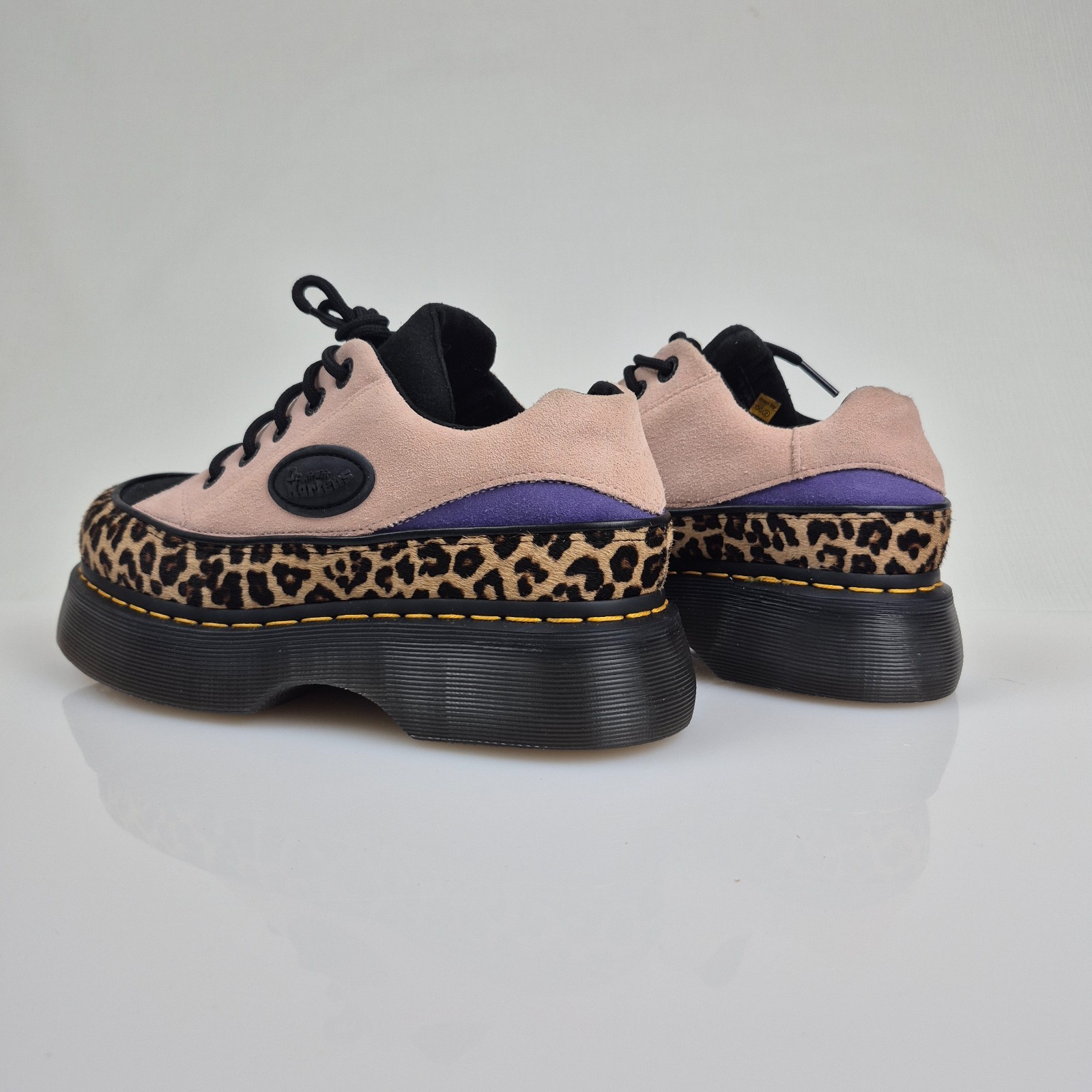 Dr. Martens BUZZ 5-Eye Leopard Spot Hair On & Suede Shoes Women’s Size 7 Print