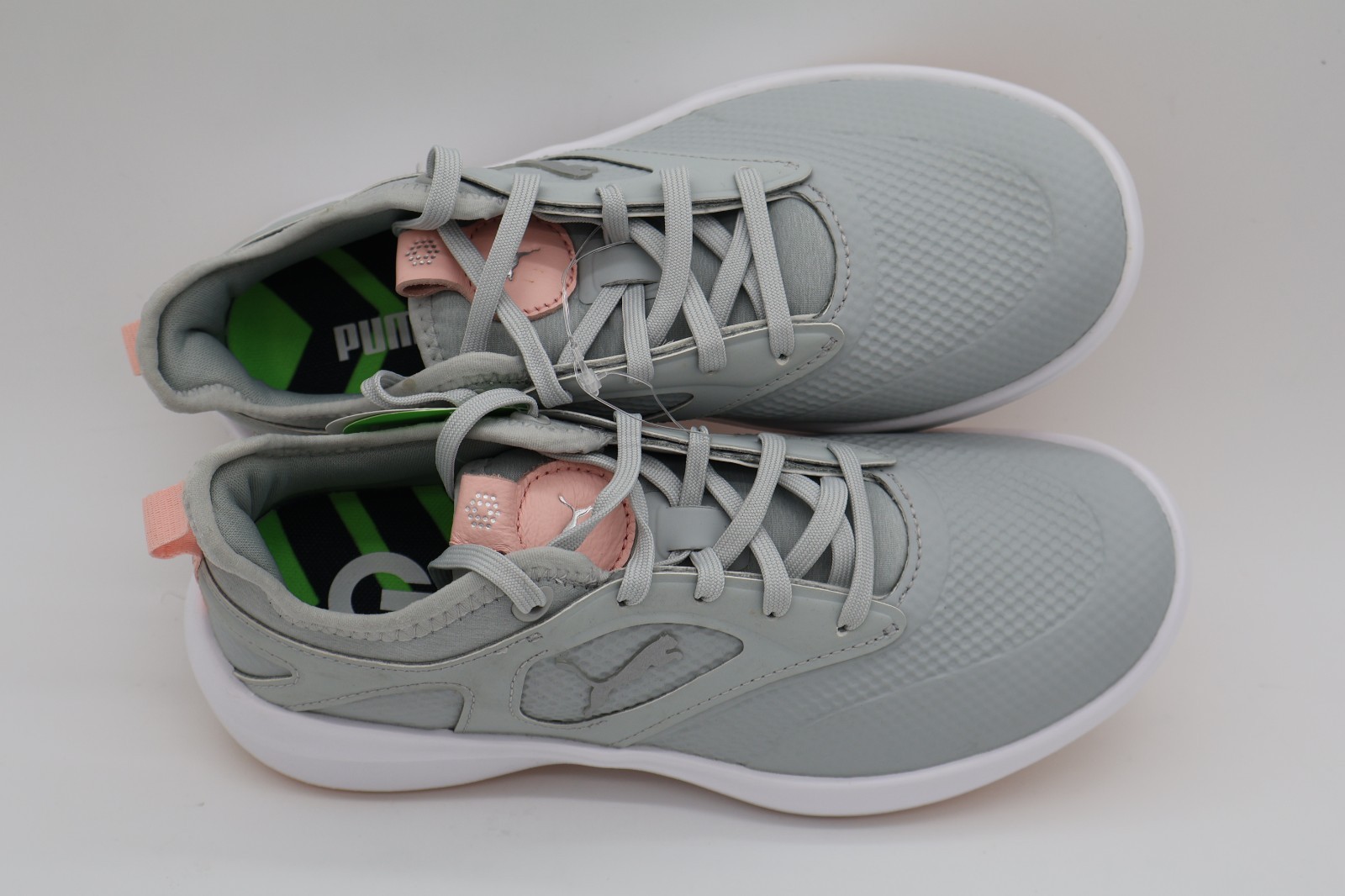 Puma Ignite Malibu Women’s Golf Shoes Size 6 Running Gray White Lace-Up Sneakers