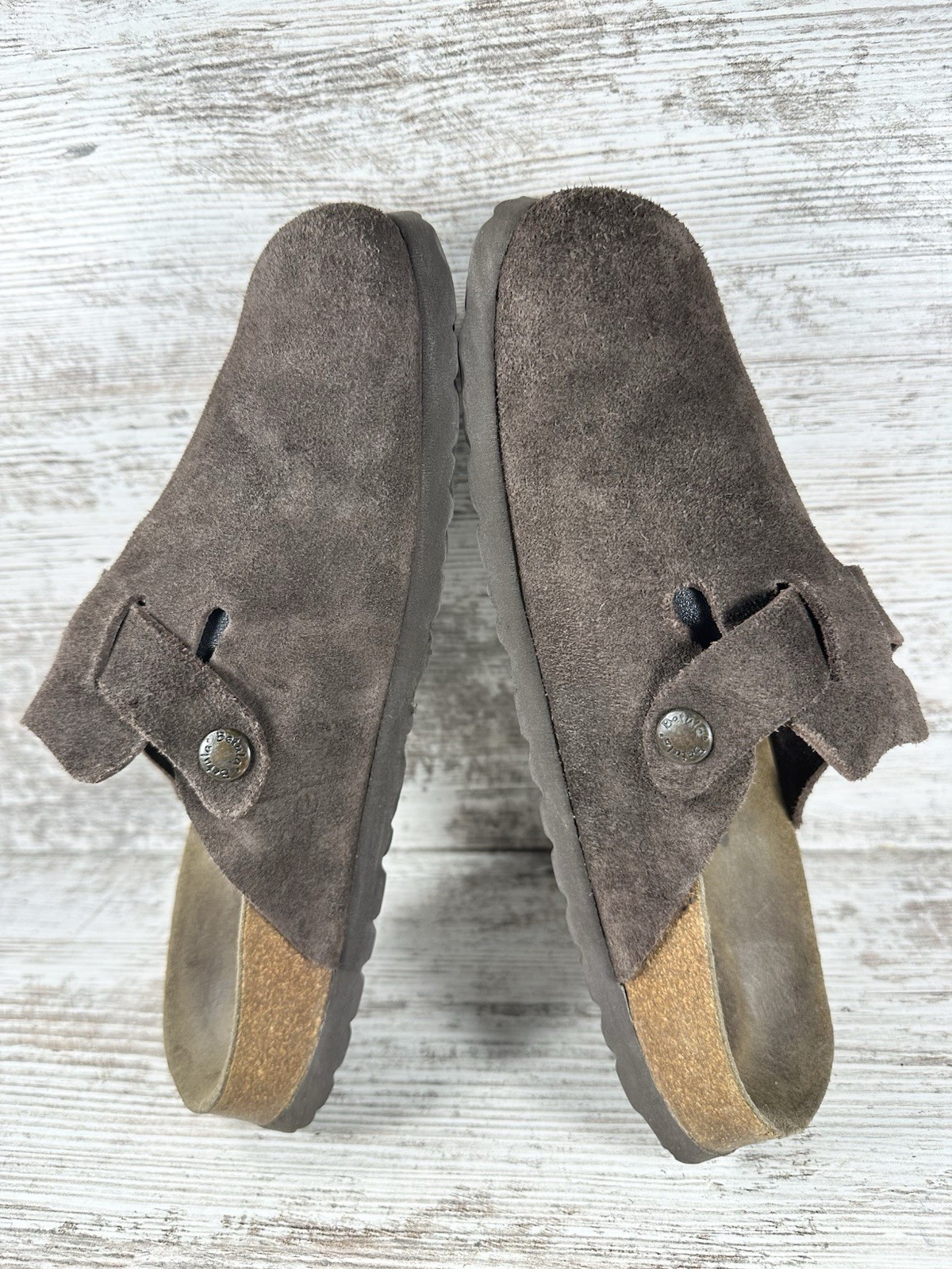 Women’s Betula by Birkenstock Brown Suede Clogs Sz EUR 37/US 6 Narrow EUC!