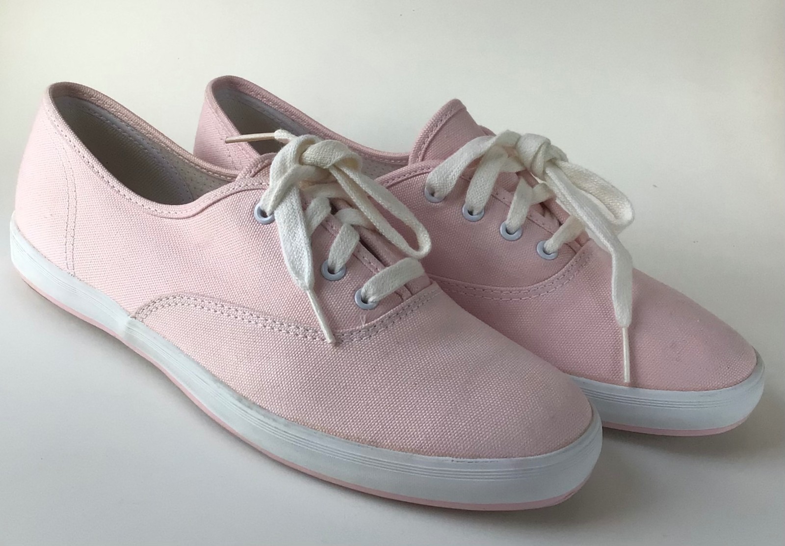 KEDS Champion Casual Lace Up Canvas Sneakers, Pink Coral (Size 8)