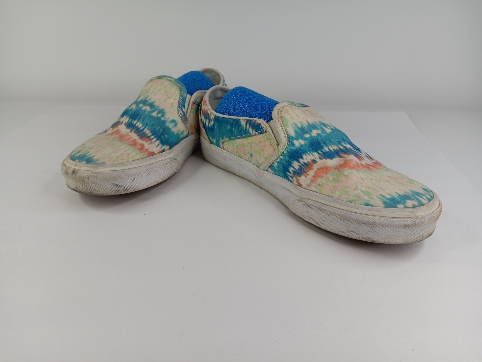 Vans skate Shoes Women’s 9.5 Asher Tie Dye Sneakers Slip On 751505 Multicolor