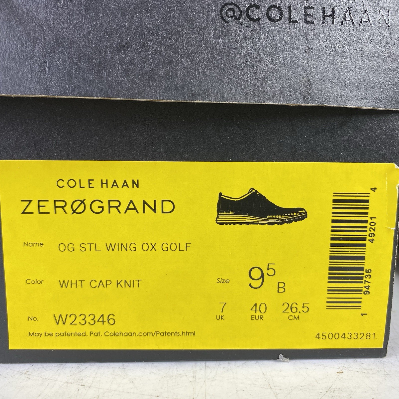 Cole Haan Women’s Original Grand Stitchlite Oxford Golf Cleats W23346 size 9.5
