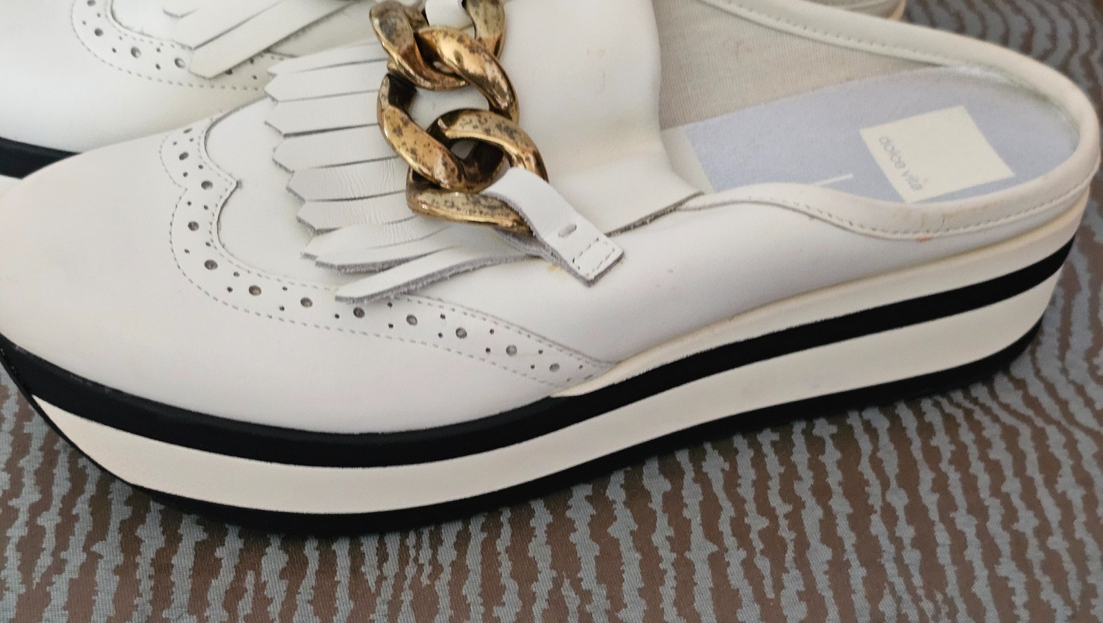 Dolce Vita Rica Sneaker Mule Blk/White Slip On Sz 9.5