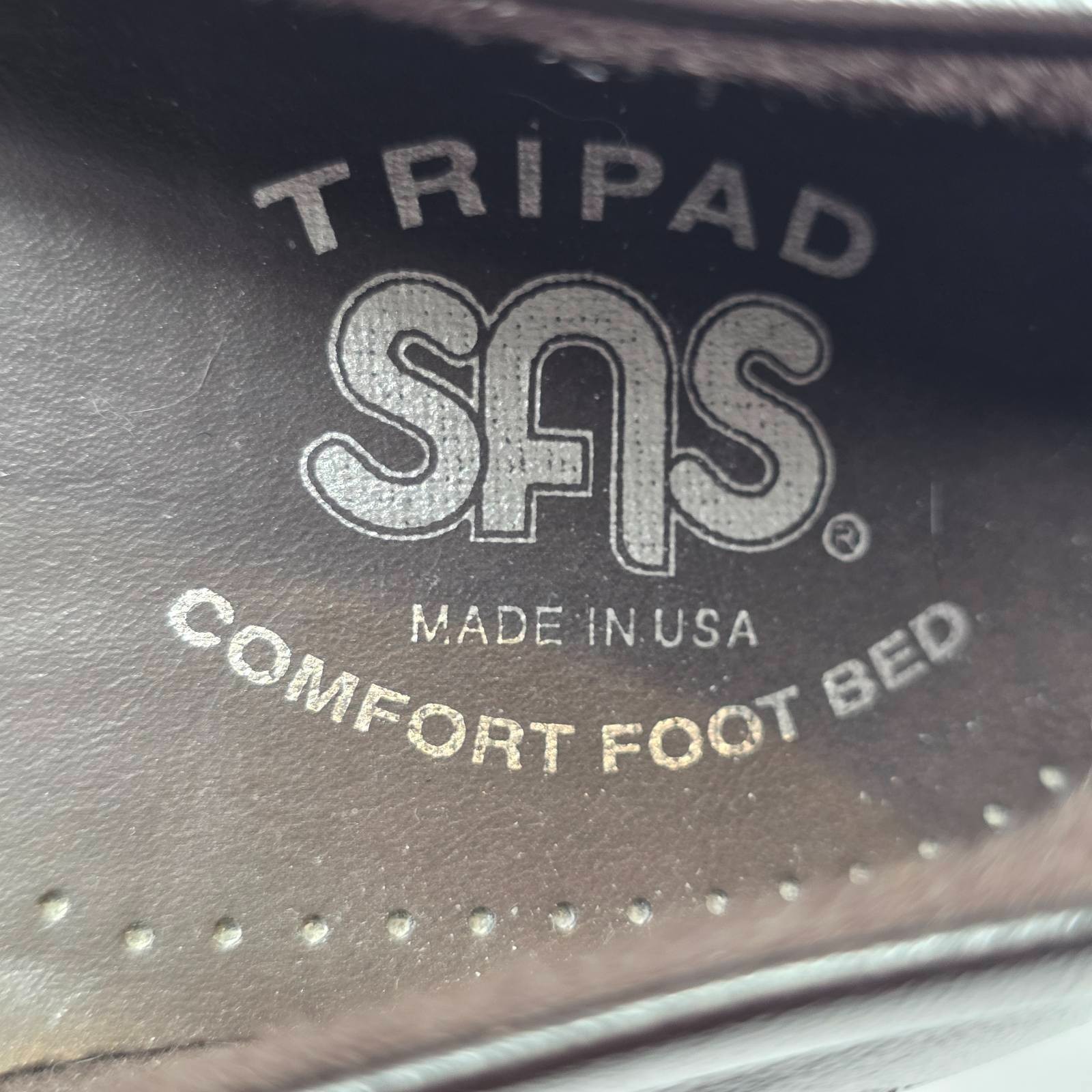 SAS Maria Mary Jane Women’s Shoes Size 6.5 M Dark Brown Leather Tripad USA Made