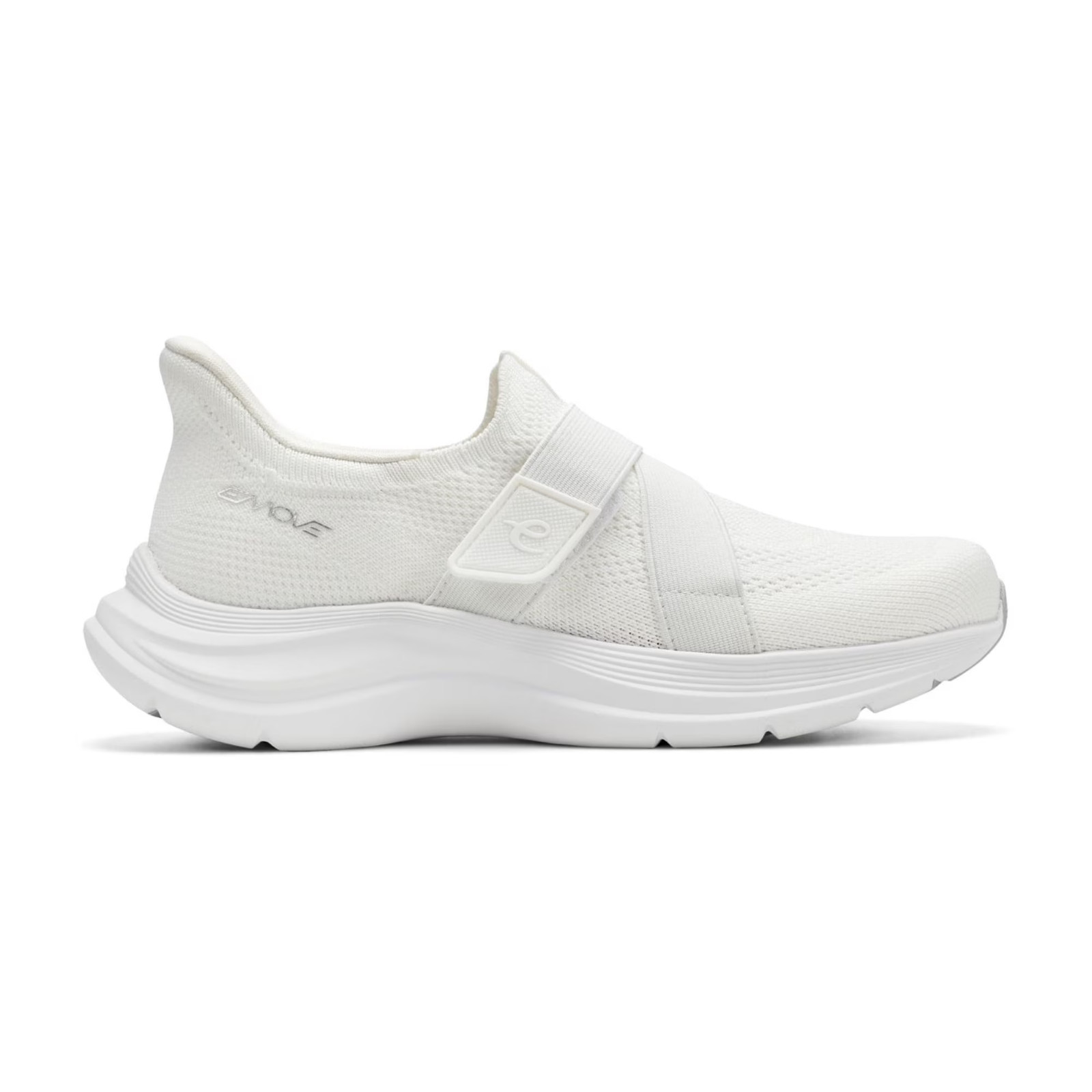Women’s Easy Spirit EasyGo Knit Lightweight Slip On Sneaker White Sz 7.5 M