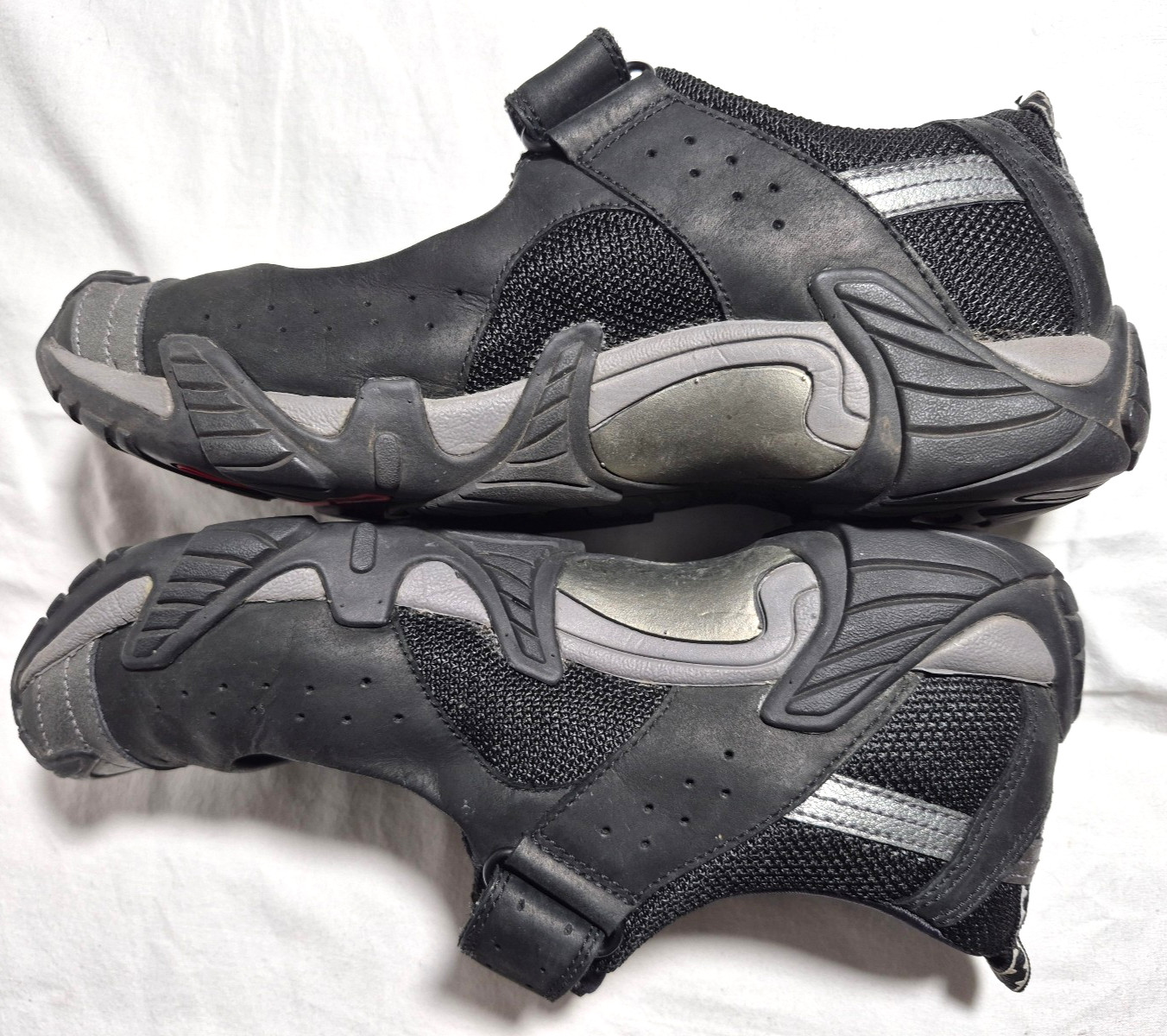 ECCO Women’s Black Grey Mary Jane Receptor Comfort Sandals Shoes US 8-8.5 EU 39L