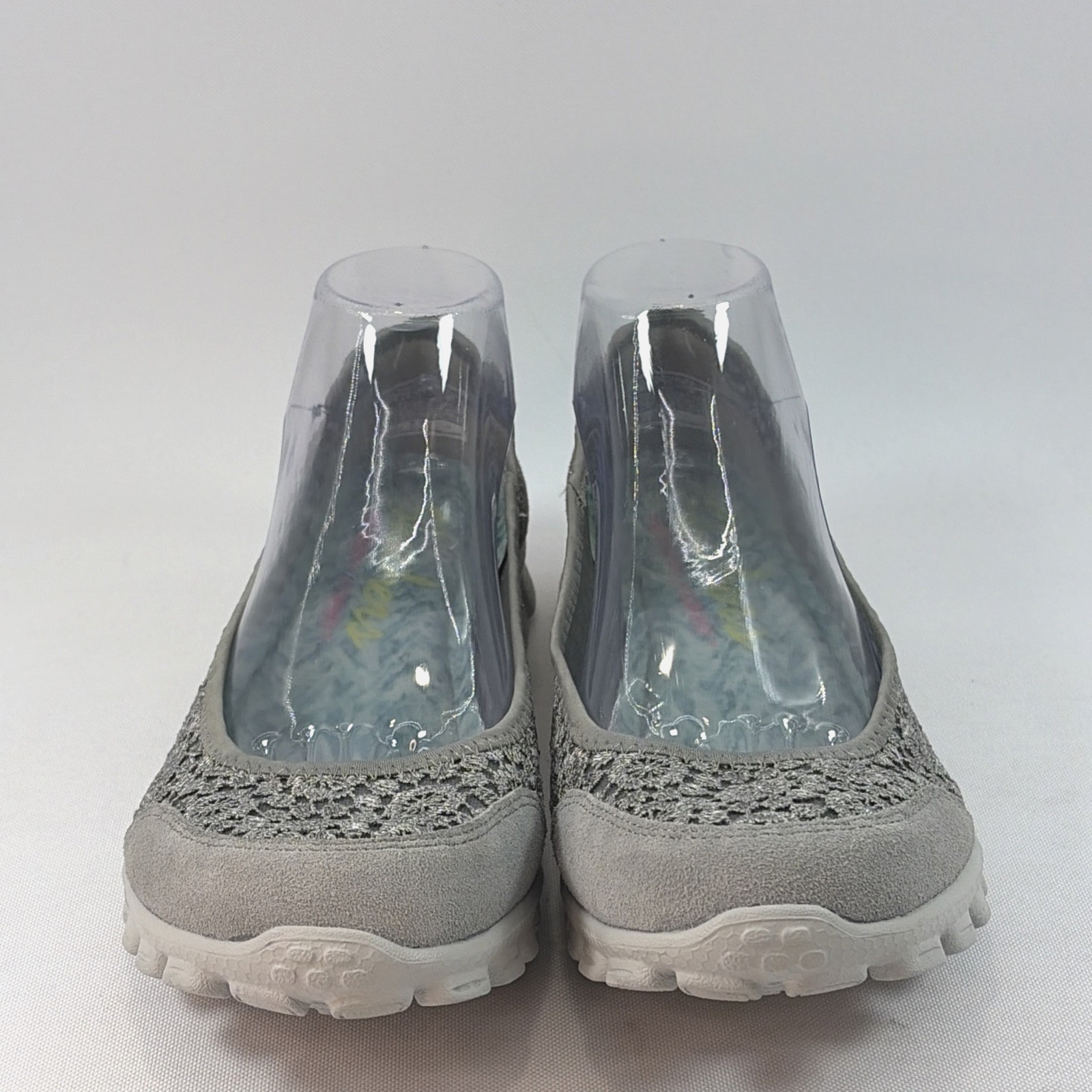 Skechers EZ Flex 2 Flighty Shoes Women’s 8.5 Gray Memory Foam Ballet Flats 22836