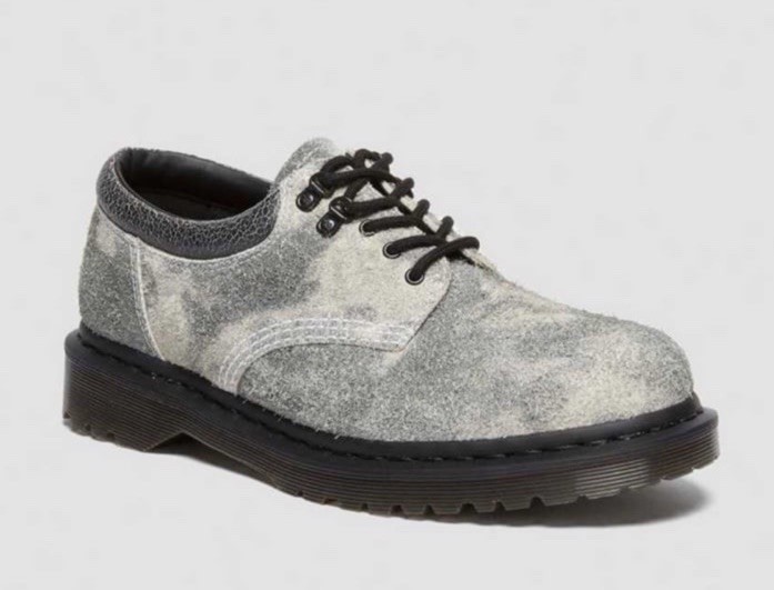 Dr. Martens 8053 Grey Stonewashed Suede Oxford Shoes Men’s Size 7 Women’s Size 8