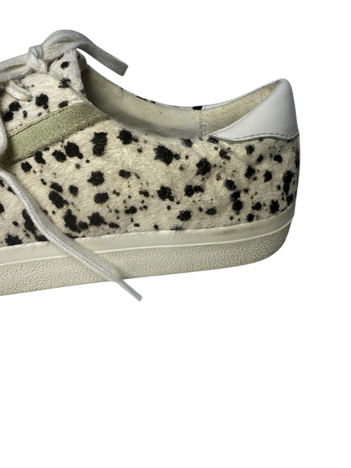Madewell Sidewalk Sneakers 9 Woman’s Low Top Calf Hair Spotted Stripe Lace Up