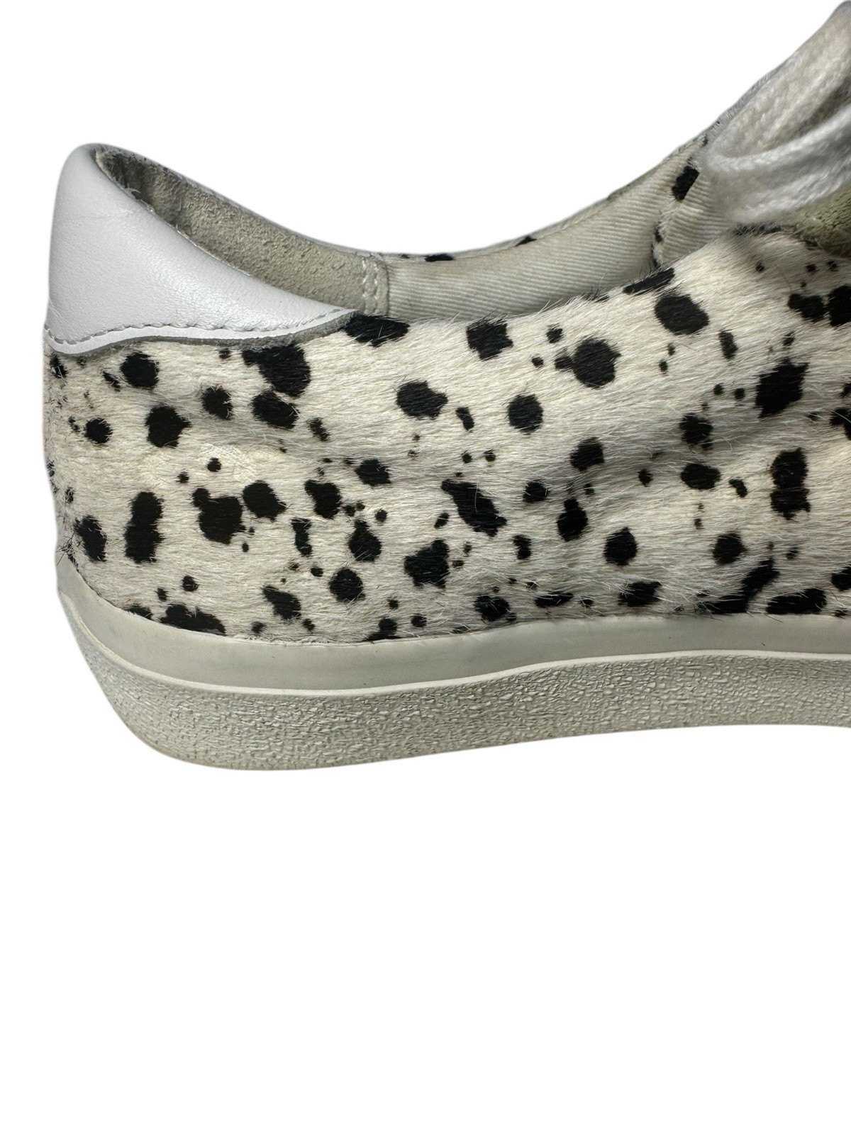 Madewell Sidewalk Sneakers 9 Woman’s Low Top Calf Hair Spotted Stripe Lace Up