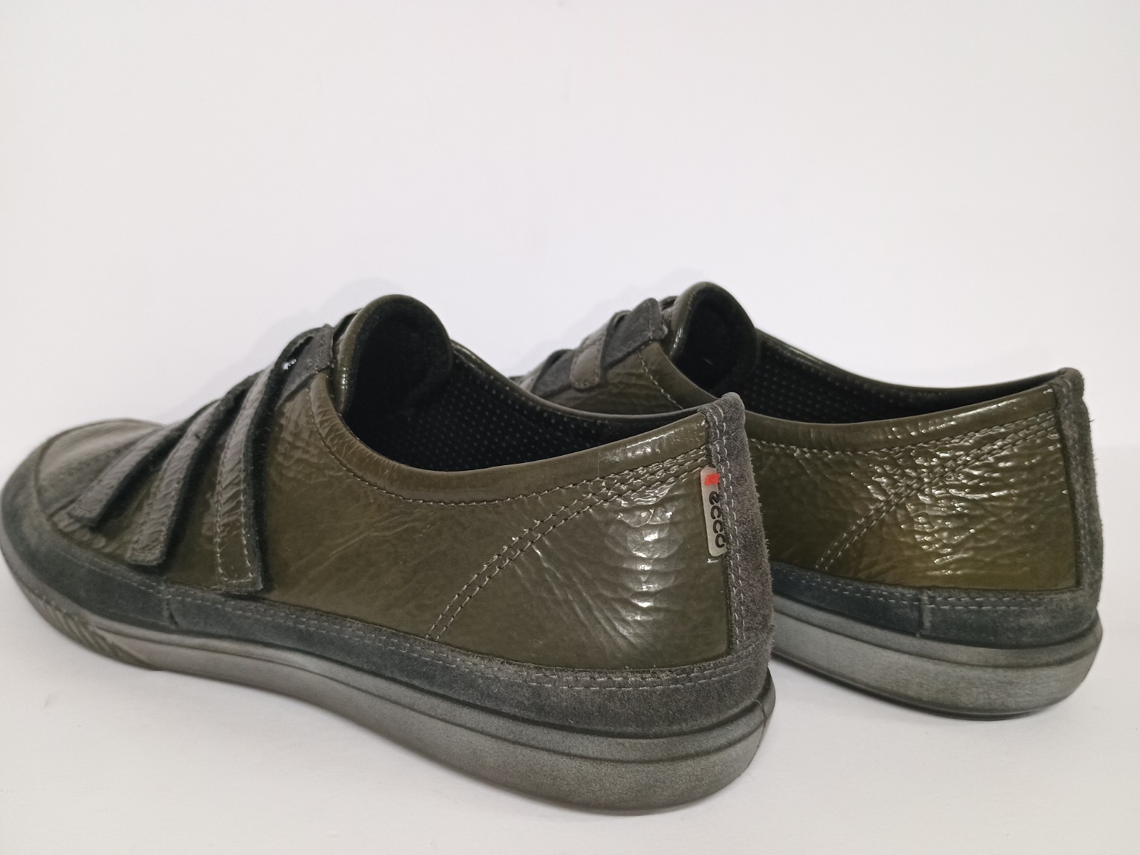 ECCO Summer Zone 3 Strap Crinkled Leather Oxford Women UK 41, US 10.5 WORN ONCE