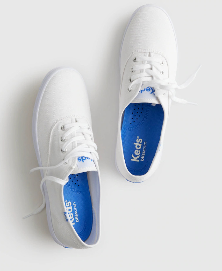 Madewell Keds Champion Sneaker Canvas Lace Up Low Top Casual Comfort Shoes