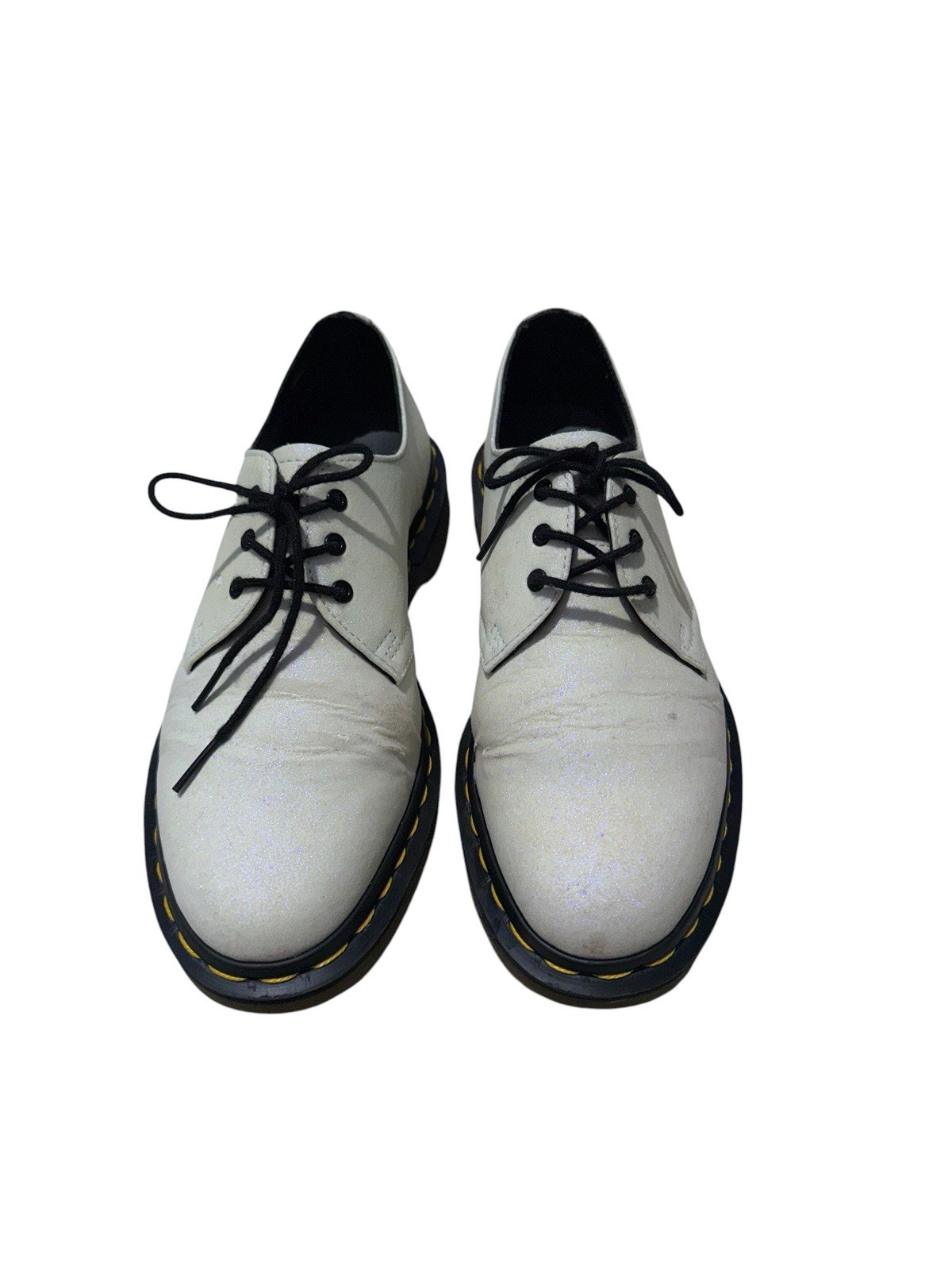 Dr. Martens 1461 GLTR Women’s US 8 White Iridescent Glitter Leather Oxfords