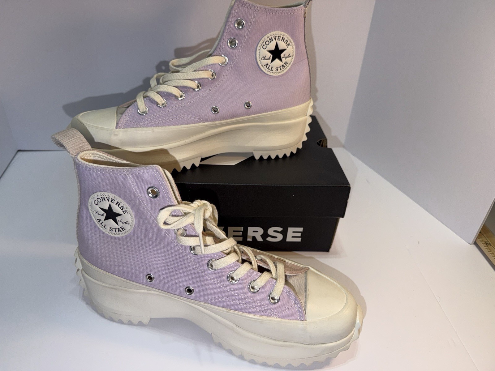 CONVERSE RUN STAR HIKE PINK PURPLE HIGH TOP FASHION SHOES Size 9.5 Women NEW