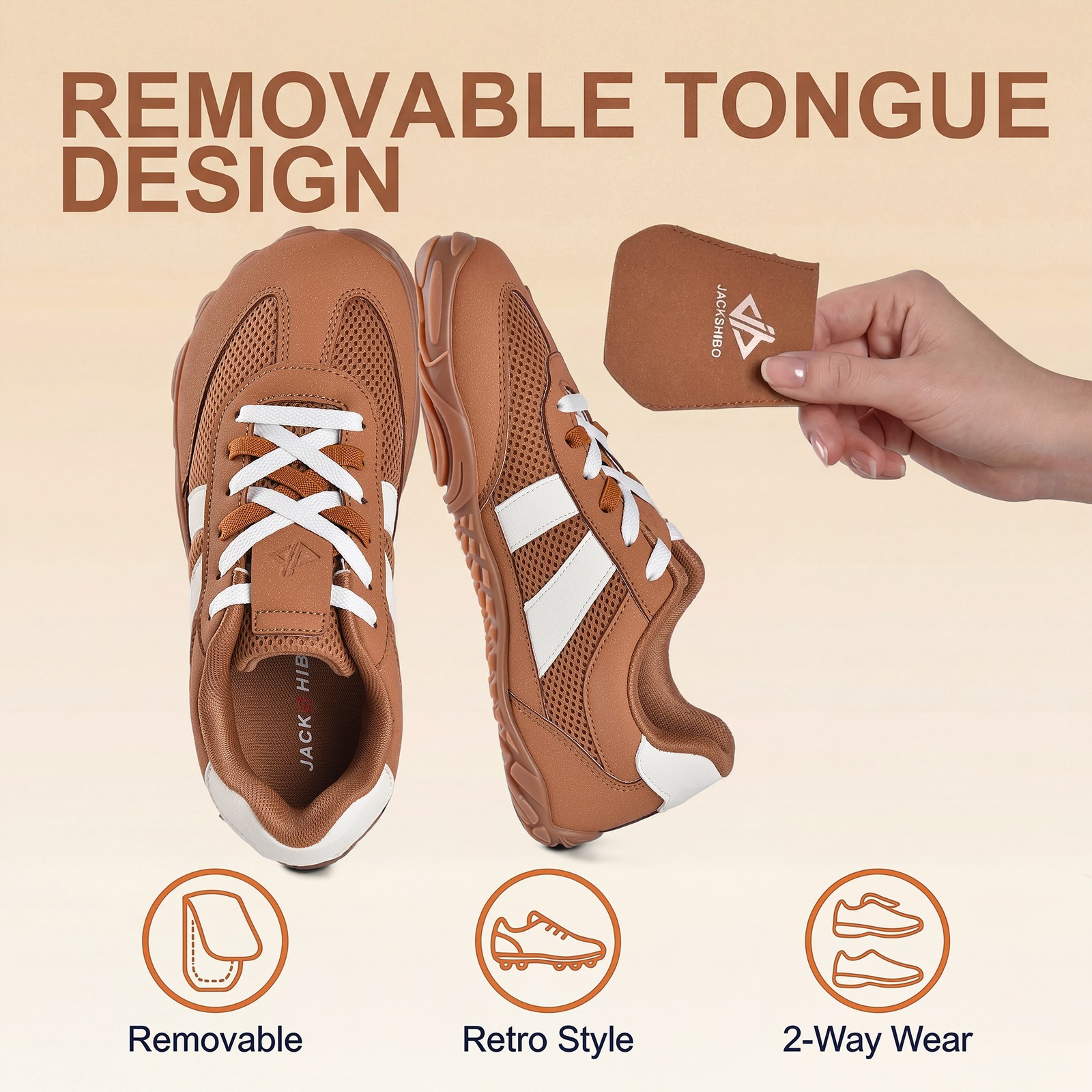 JACKSHIBO Womens Hike Barefoot Shoes Footwear Wide Toe Box Arch Support Sneakers