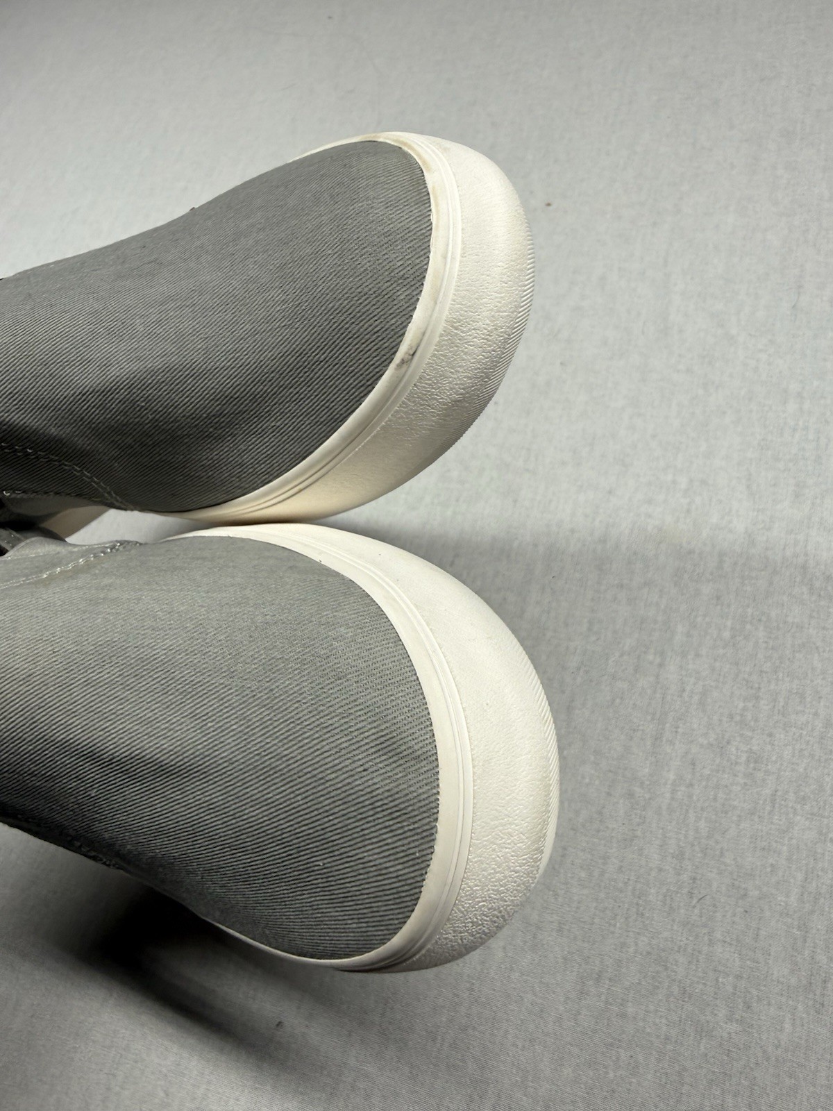 Keds Champion Canvas Slip On Shoes Women Size 11 Gray Double Decker Comfort