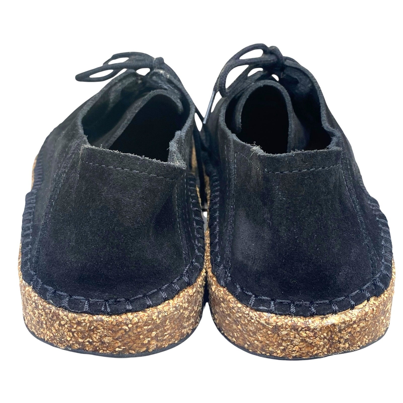Birkenstock Unisex Gary Black Suede Lace Up Convertible Mule Size 38 M 5 W 7