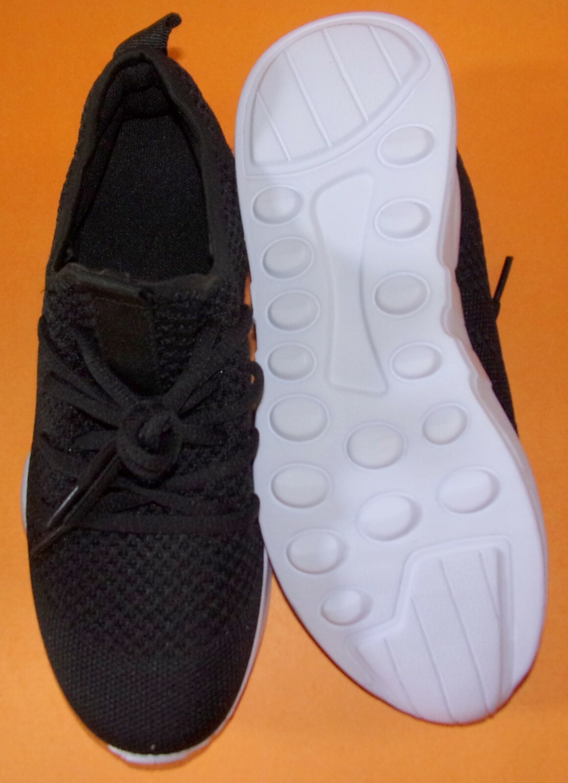 New (No Brand) Fashion Black Slip On Mesh Sneakers EU 38, 8 M