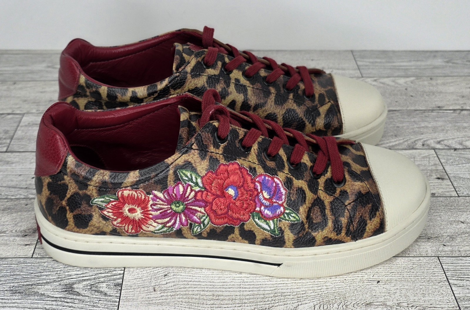 Brighton Leopard Spot Sneakers 8.5 Dopamine Dressing Statement Artsy Luxe Girl