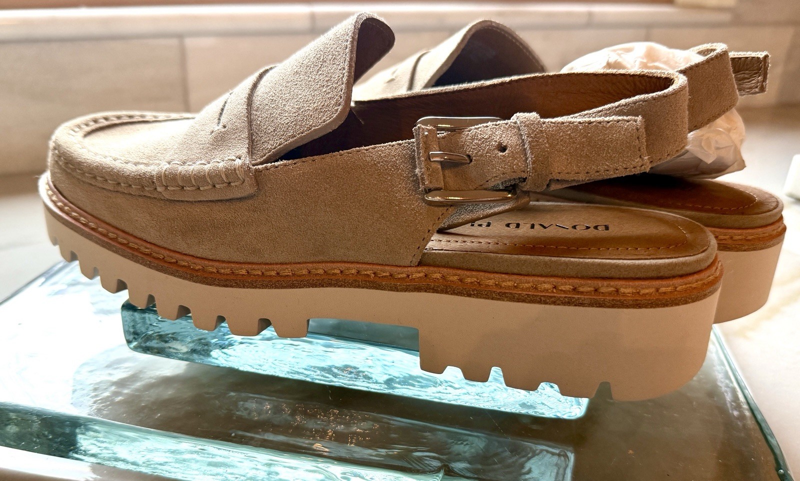 Donald Pliner Women’s Suede Loafers-Sling back-Brand New-size 7.5-no tags or box