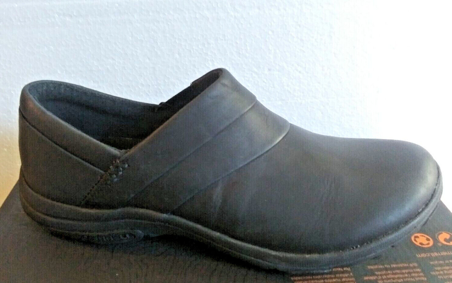 Merrell Women’s Black Clog Dassie Stitch Leather Slip On Sz 5.5/6 7/7.5 9.5