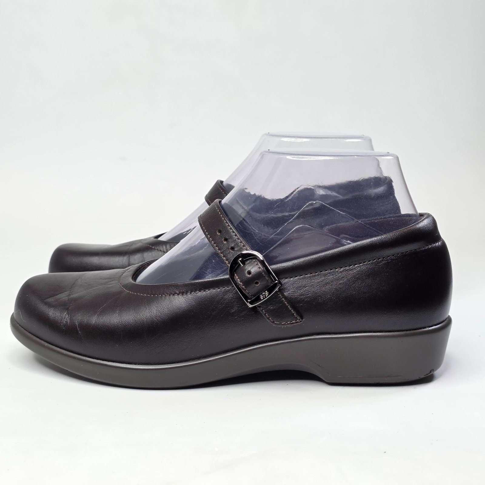 SAS Maria Mary Jane Women’s Shoes Size 6.5 M Dark Brown Leather Tripad USA Made