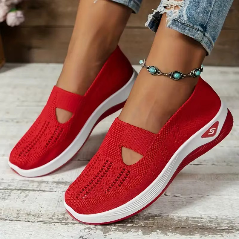 Women’s Breathable Slip On Sneakers Lightweight Orthopedic Summer Walking Shoes