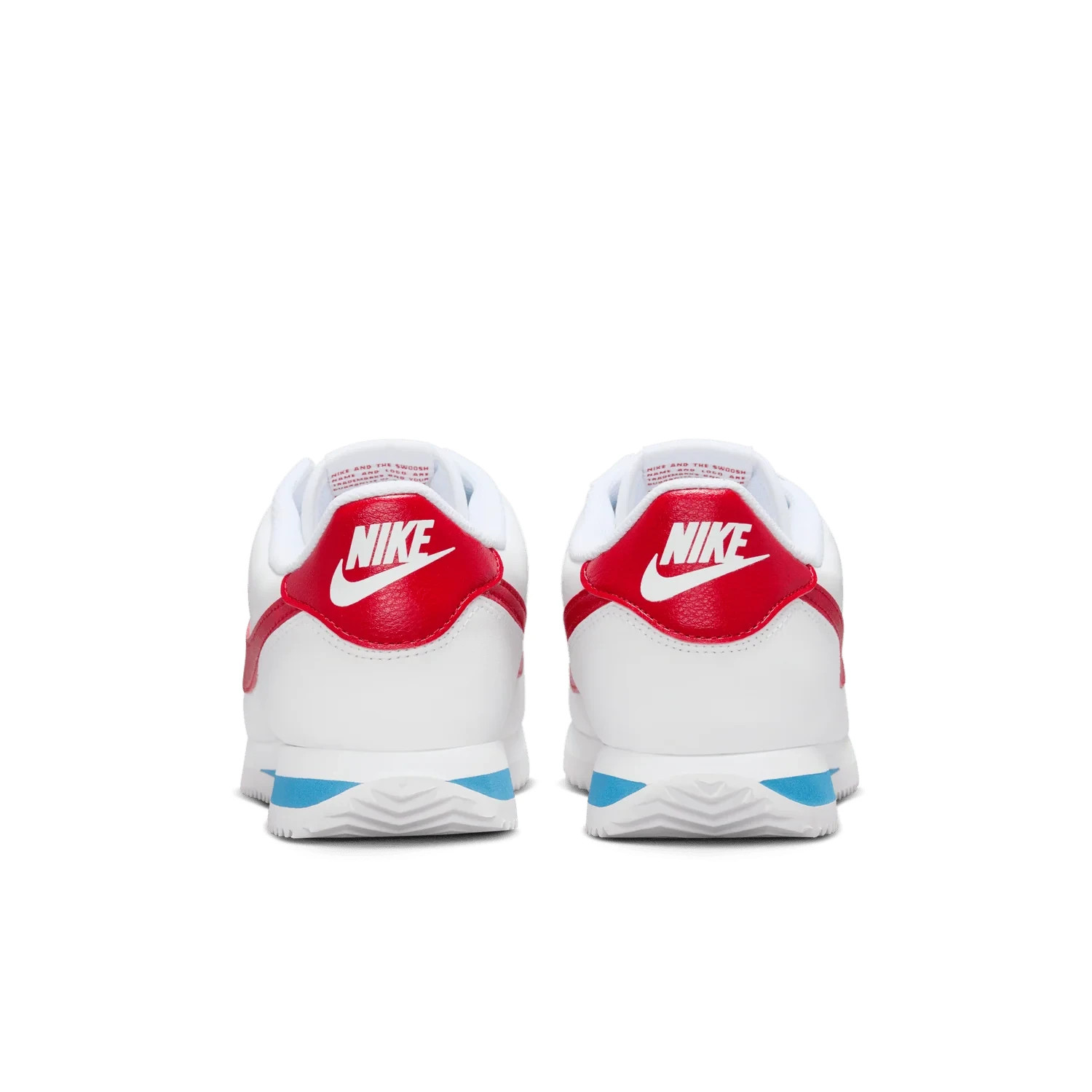 Women Size 6 – Nike Cortez Shoes (White/Varsity Blue/Varsity Red) ((NO LID))