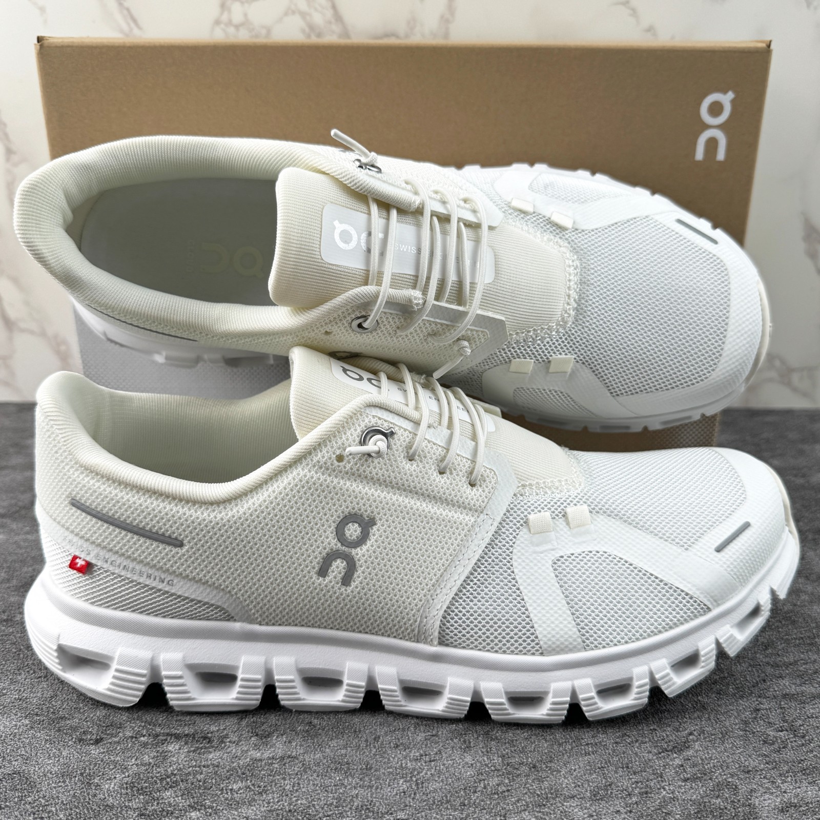 NEW On Cloud 6 Women’s Running Shoes White|White US 6-9.5 3WF10061200