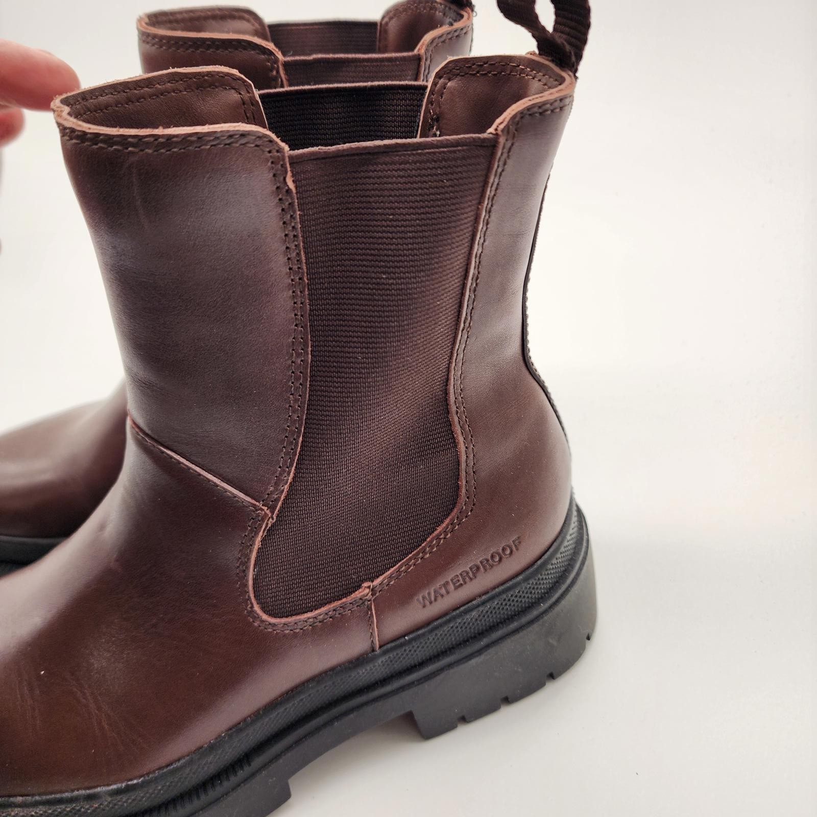 NEW Cougar Swinton Waterproof Leather Chelsea Boots Brown Size 7