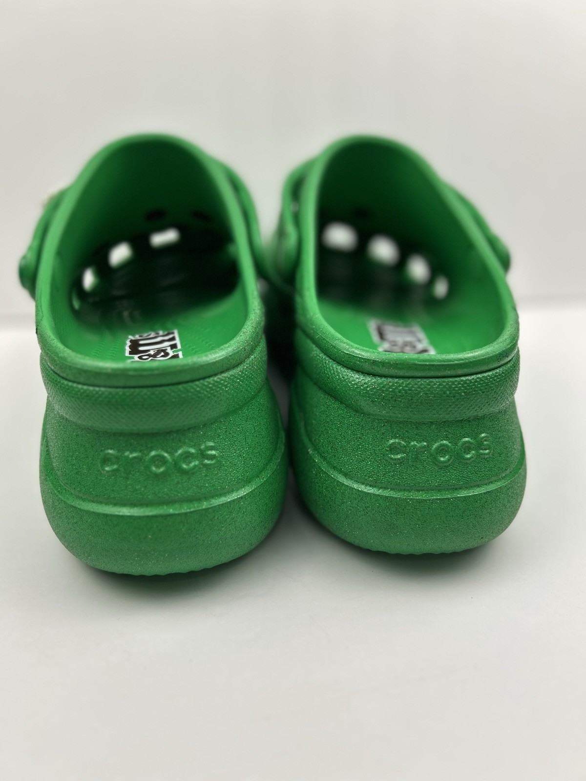 M&M’s x Crocs Classic Bae Platform Clog Green Multi Glitter Womens Size W9