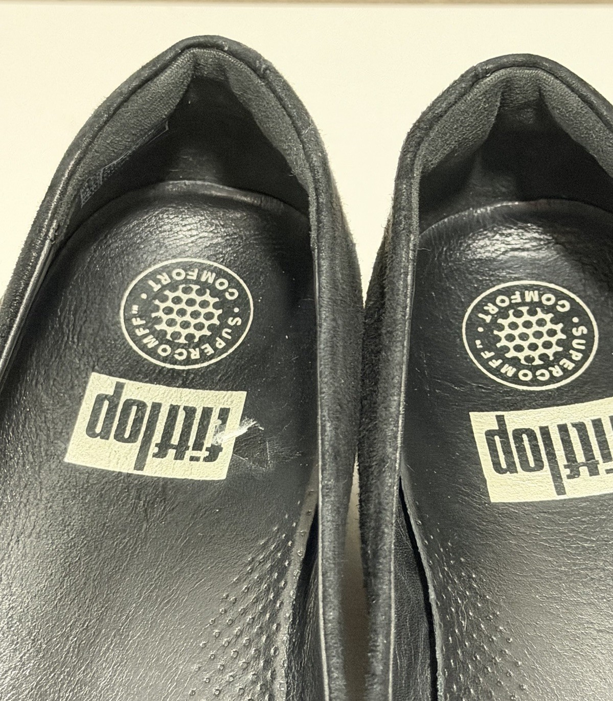 FitFlop Sneakerloafer Black Suede Comfort Loafers Women Size 7.5