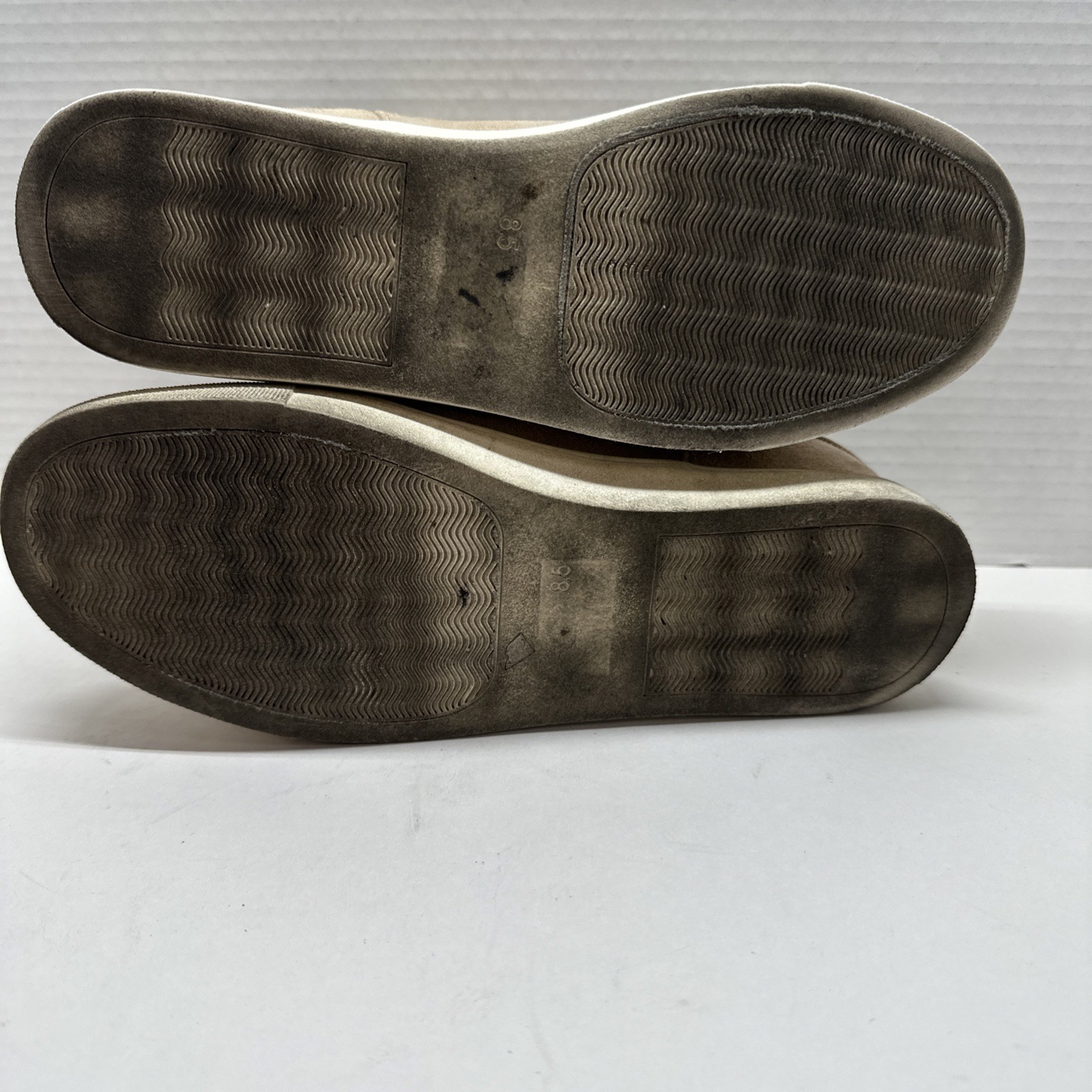 Soda Suede(man made) Brown Flat Slip On Bootie Women’s Size 8.5