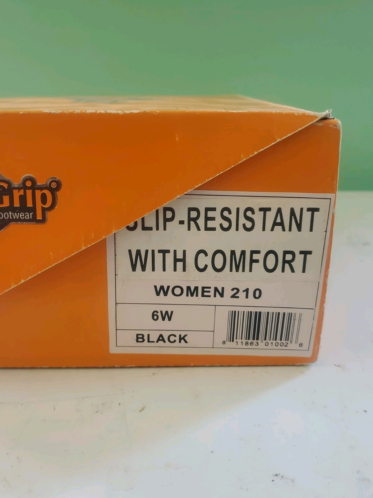 NEW Genuine Grip 210 Women’s Slip Resistant Work Shoes Black Size 6W Wide –…