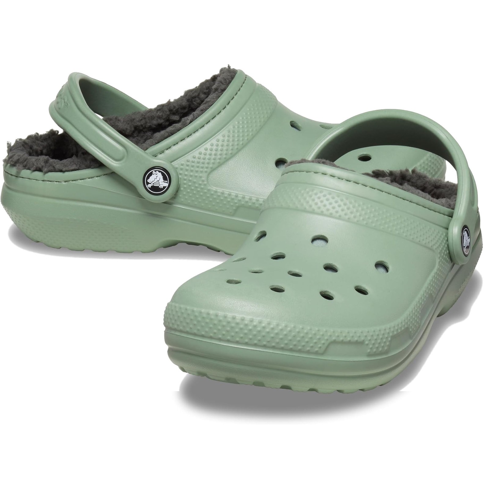 NEW Crocs Unisex M6/W8, M7/W9, M8/W10 Classic Lined Clog – Moss/Multi