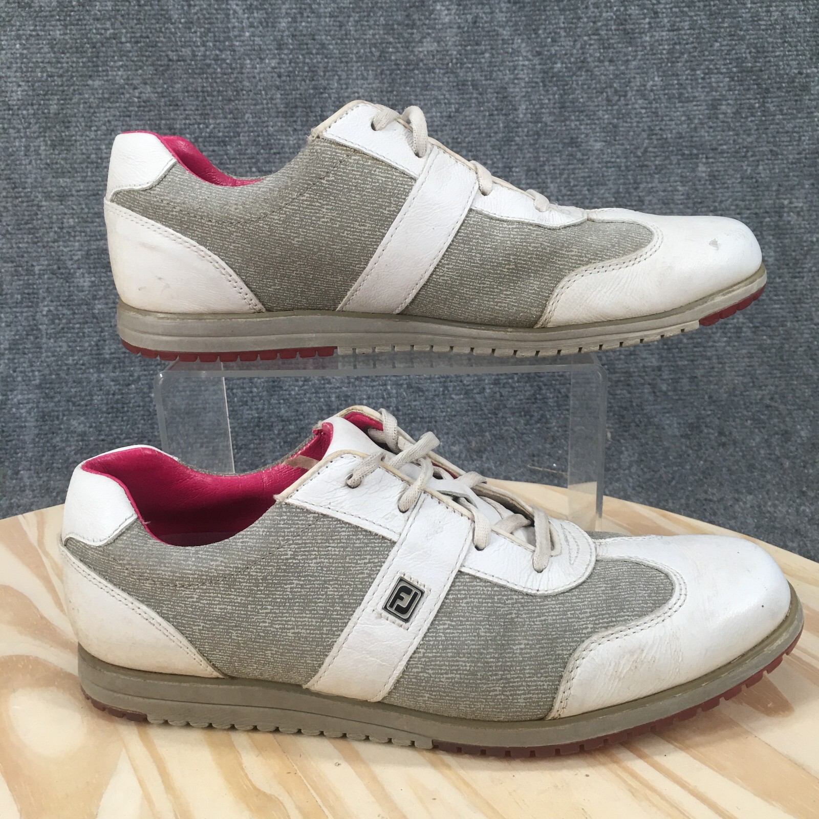 Footjoy Shoes Womens 8.5 M Casual Collection Golf Sneakers White Lace Up 97717