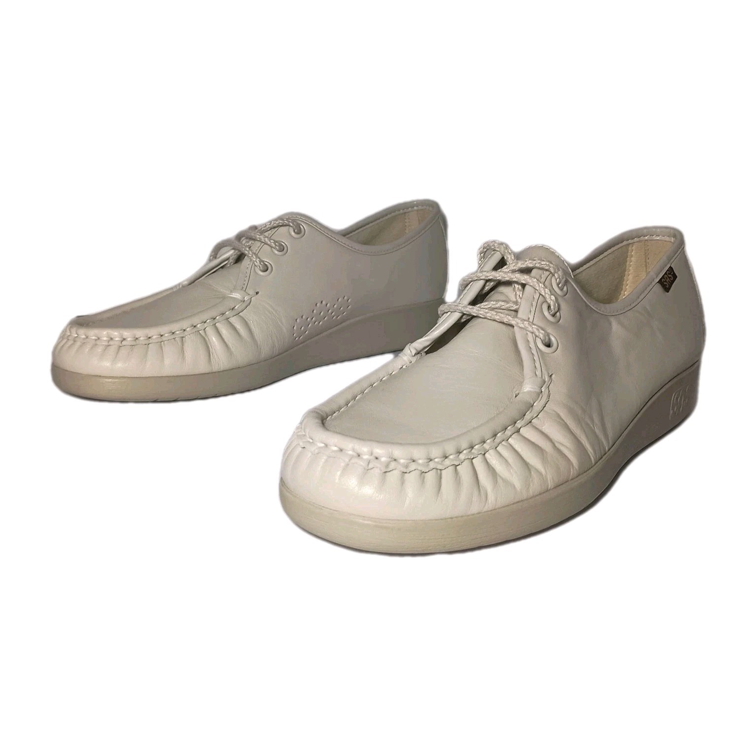 SAS Women’s Siesta Comfort Shoes In Bone Size 9 Made In USA Handsewn