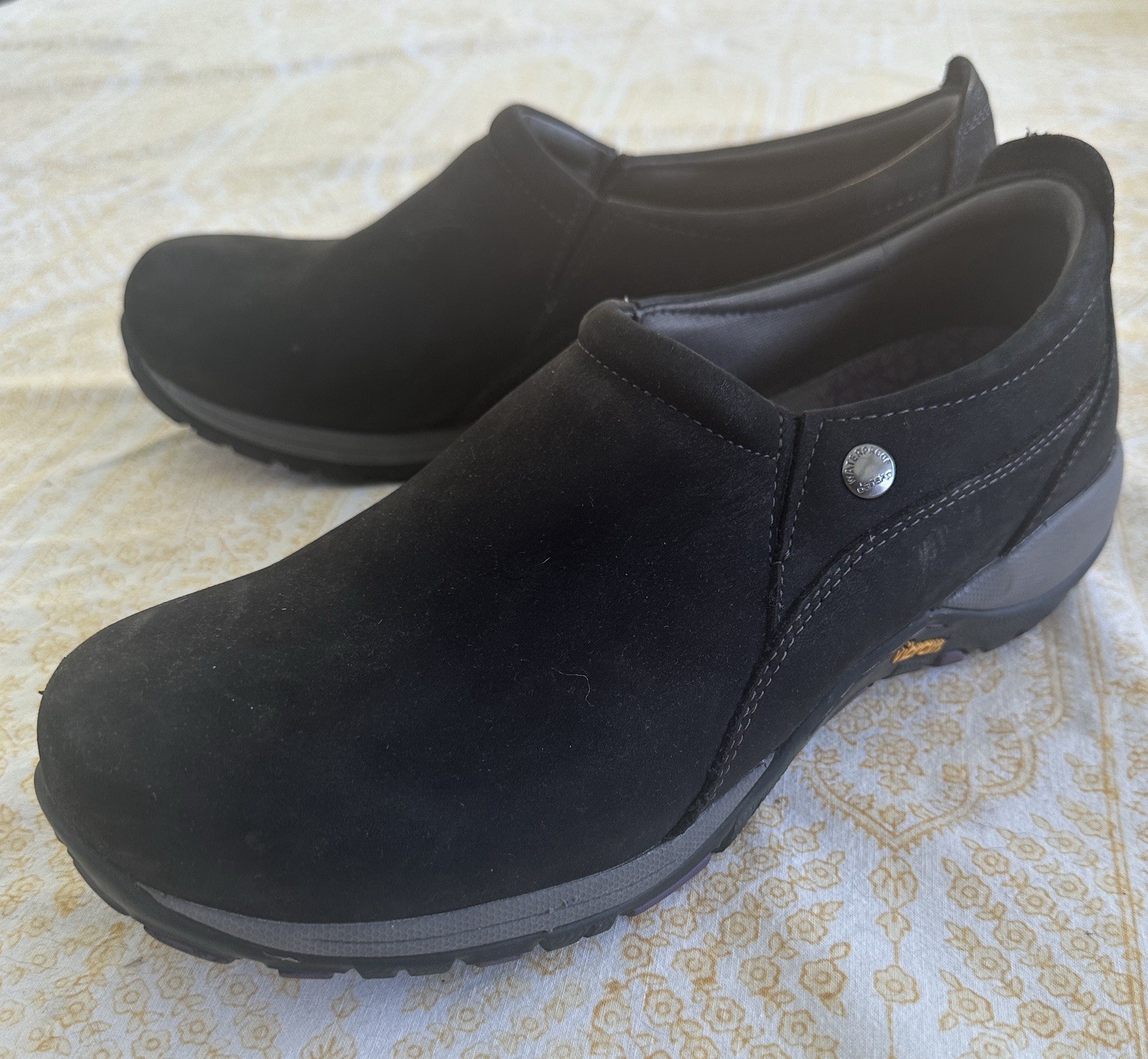 Dansko Patti Women’s Slip-On Shoes, Black Milled Nubuck, 41 Waterproof New $149