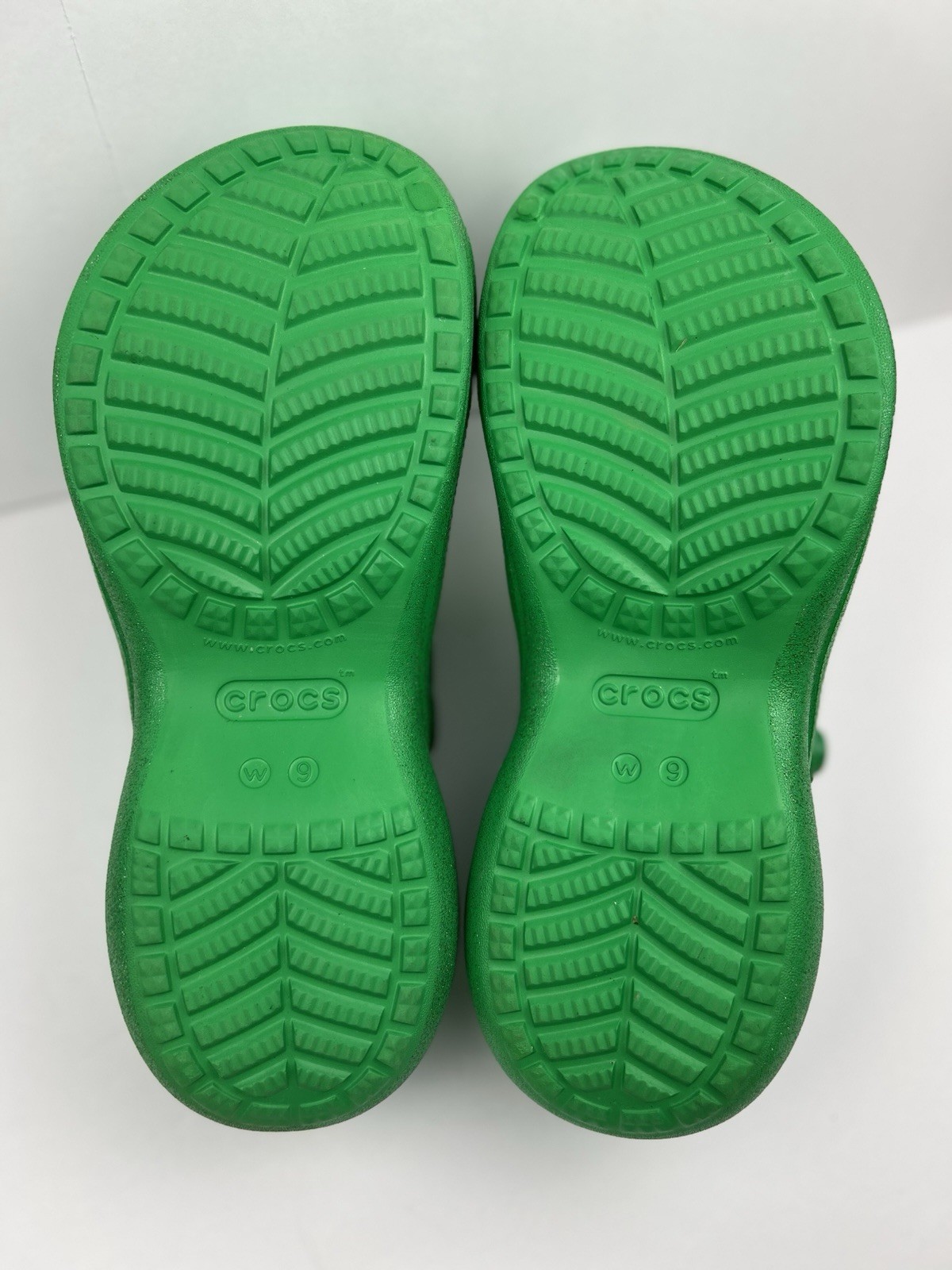 M&M’s x Crocs Classic Bae Platform Clog Green Multi Glitter Womens Size W9