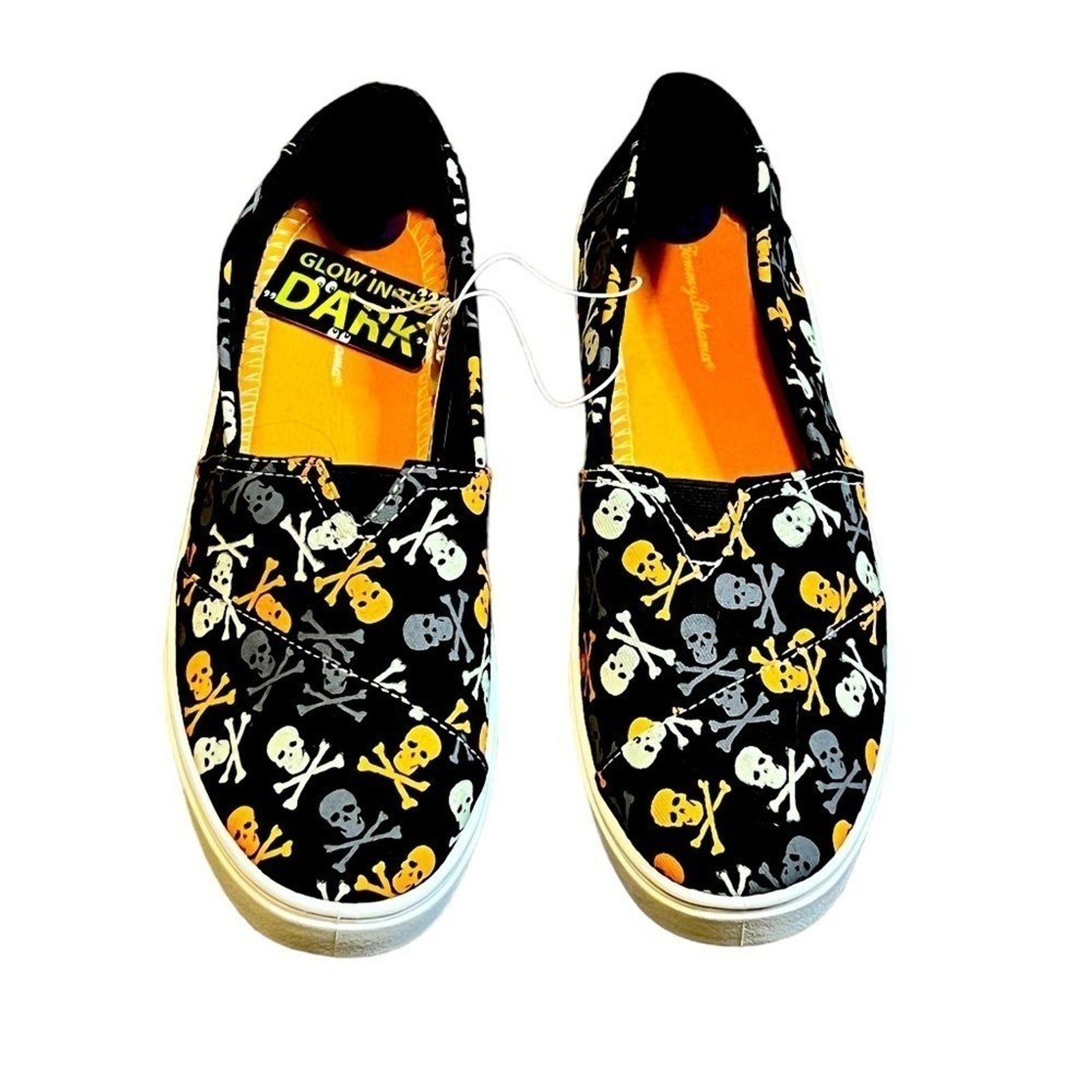 Tommy Bahama Women’s Skull Print Glow in the Dark Sneakers Size 8.5 Halloween