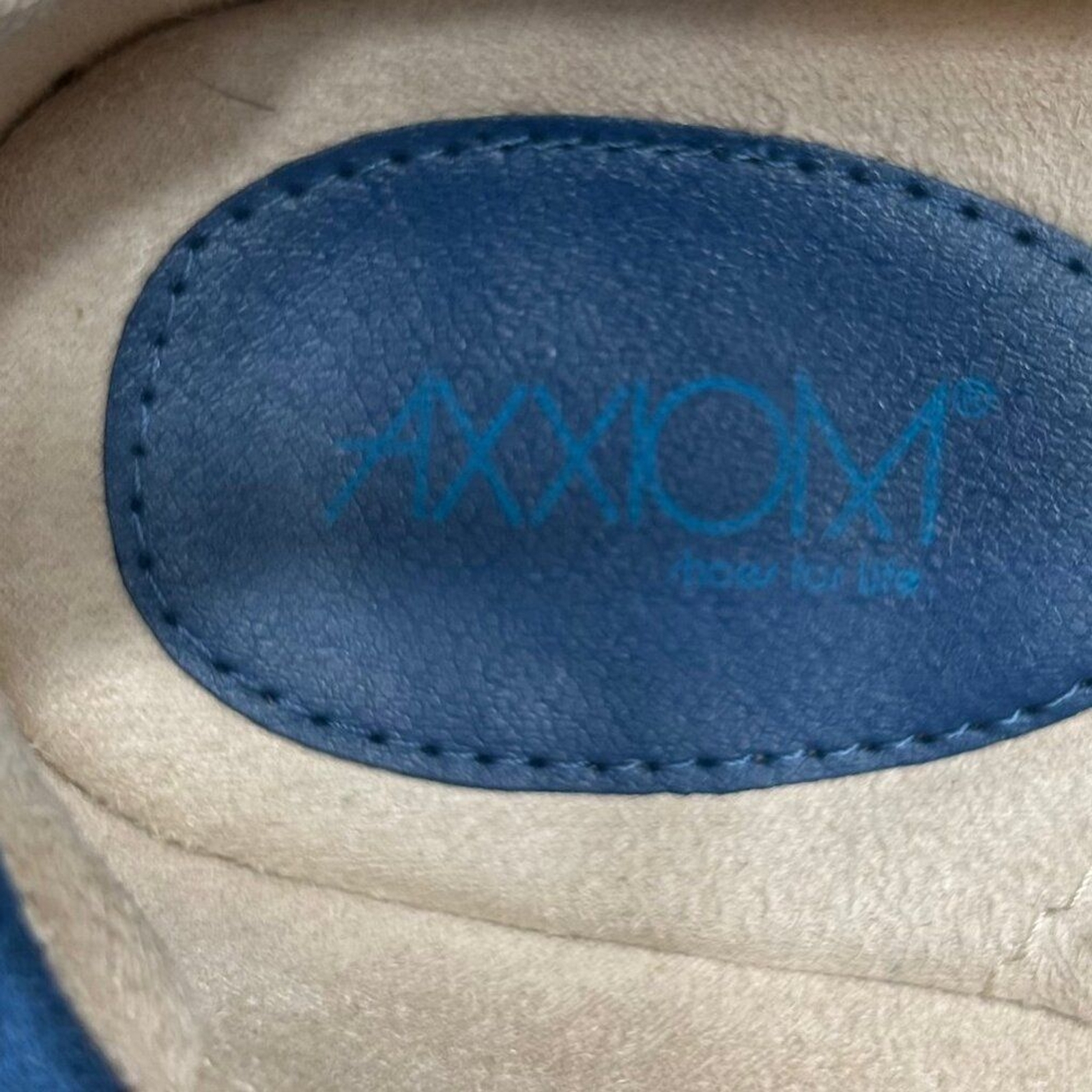 Axxiom Shoes for Life Bally Blue Moccasin Loafer Slip-On Flats Size 9.5