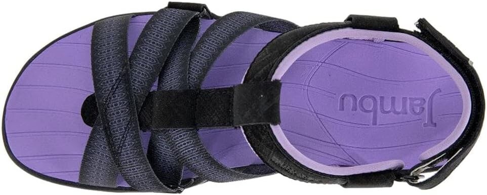 NWT Jsport by Jambu Water Ready Sandal Shoe Size 11 Black Lavender $59 1SH49