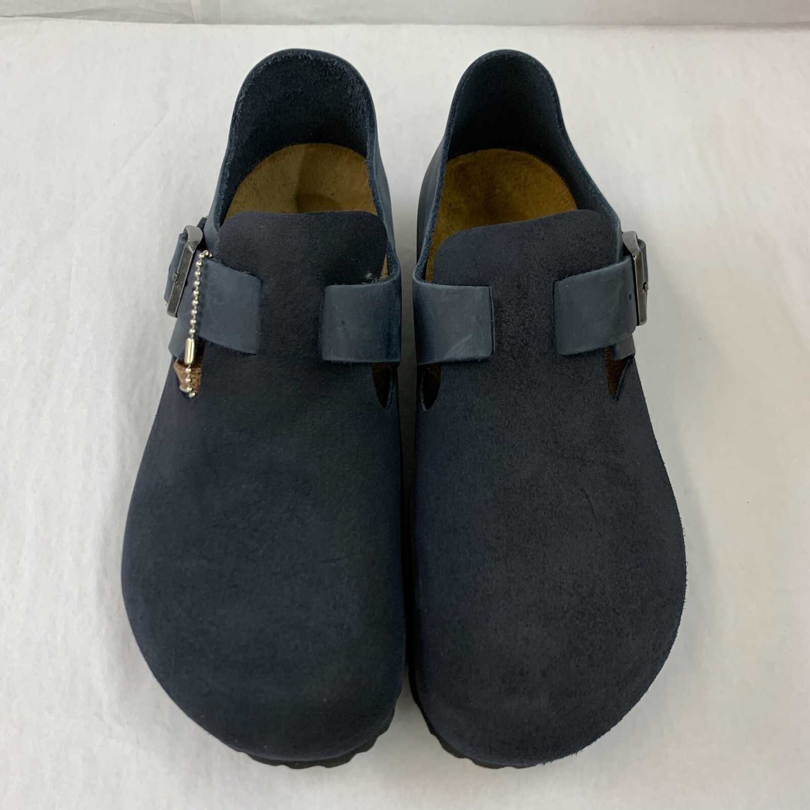 Birkenstock New w/o Box London Night Blue Oiled/Suede Leather Narrow Select Size