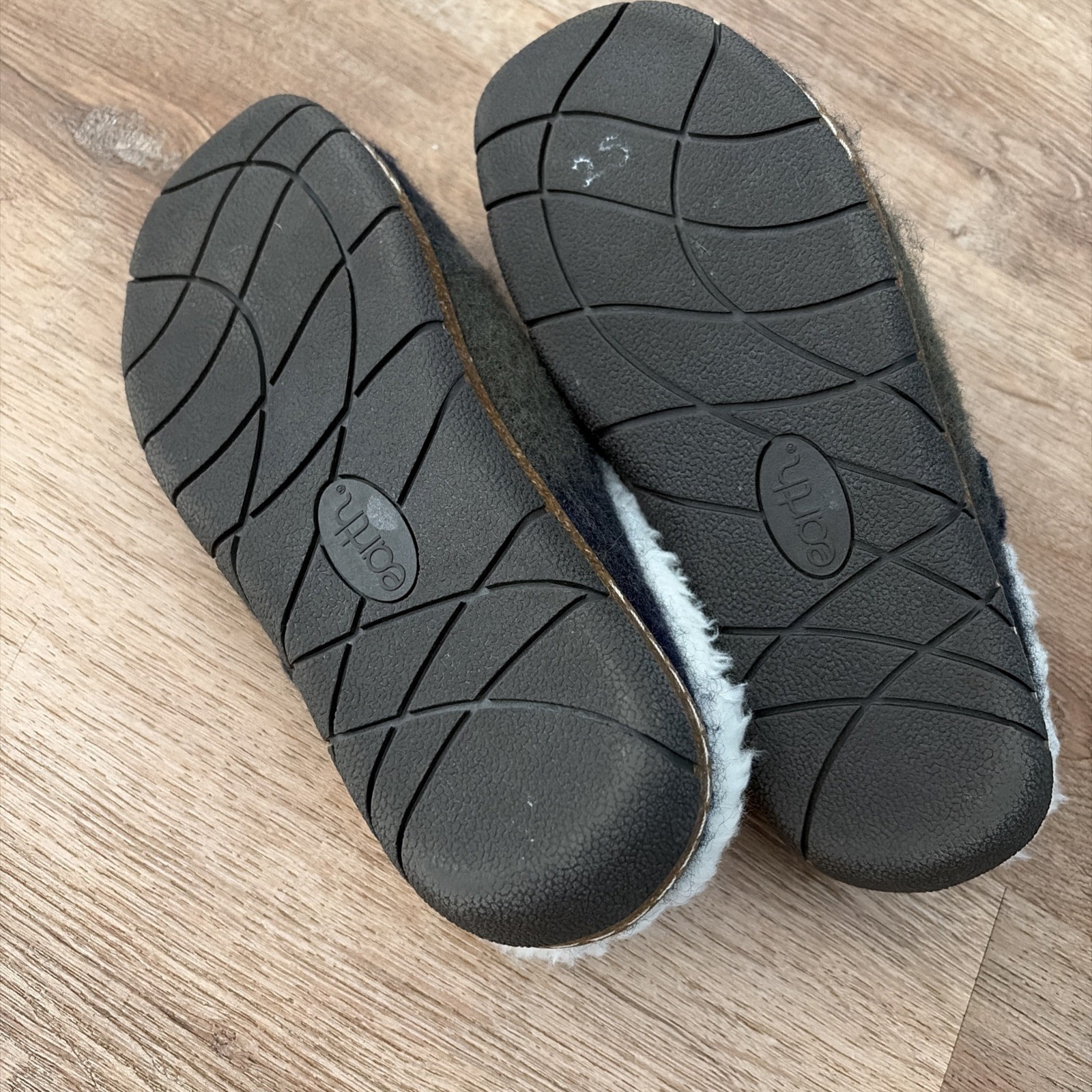 Earth Origins~Lined~Mule Clogs Slippers~Shoes sz 7W Felt Blue/Green Ombré~New