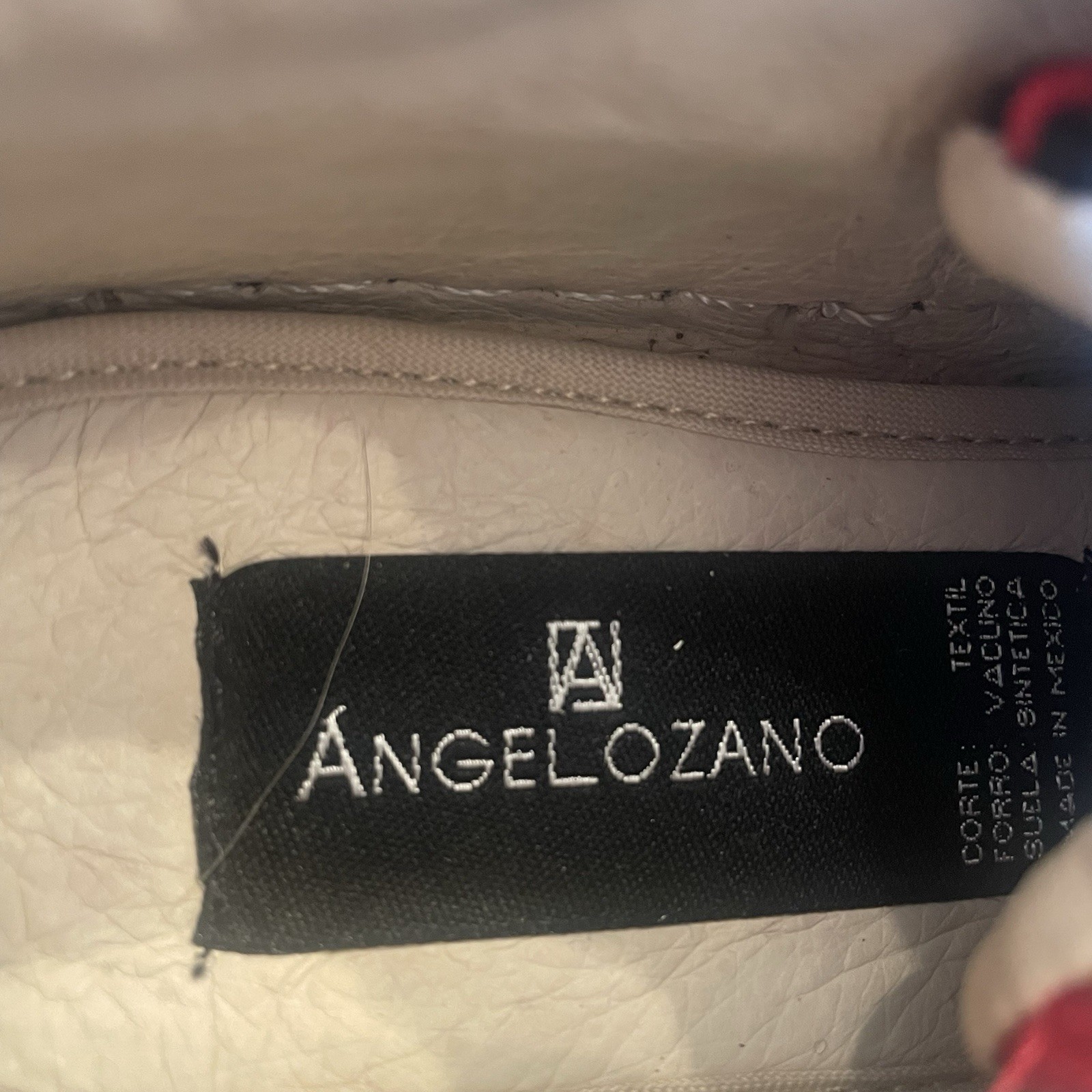 Women’s Angelozano Mexico Floral Embroidered Shoes Sneakers Artsy Funky Sz 22/6